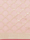 Weaved Pink Colored Elegant Liva Saree
