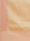 Weaved Peach Coloured Elegant Liva Saree
