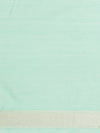 Weaved Seagreen Coloured Elegant Liva Saree