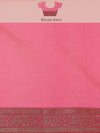 Weaved Pink Coloured Elegant Liva Saree