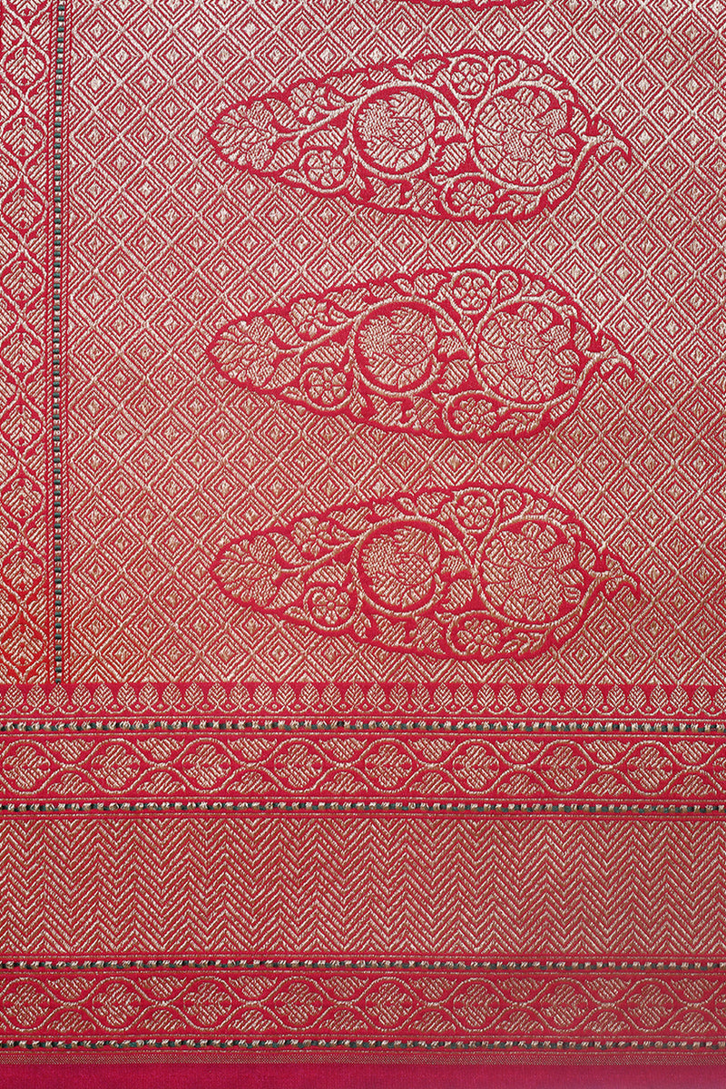 Fancy Banarasi  Pink Silk Sari- Tanchui Design