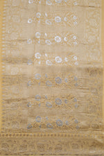 Georgette Silk Yellow Sari- Traditional Zari Motif